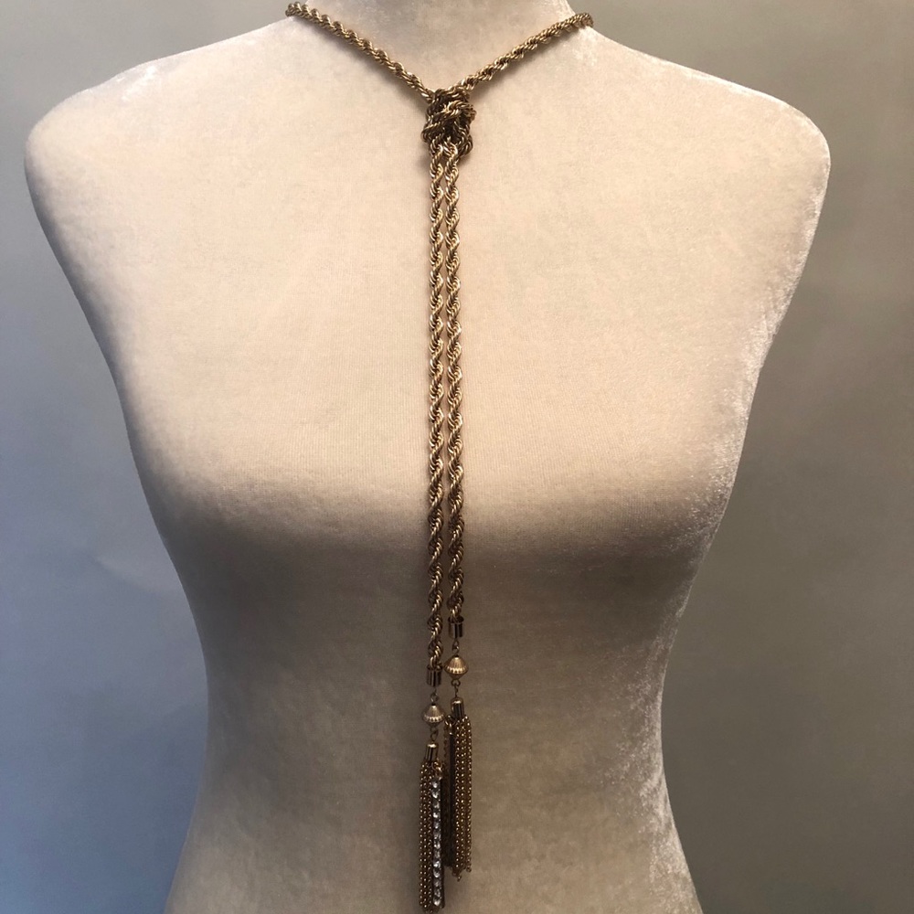 Vintage Gold Rope Necklace